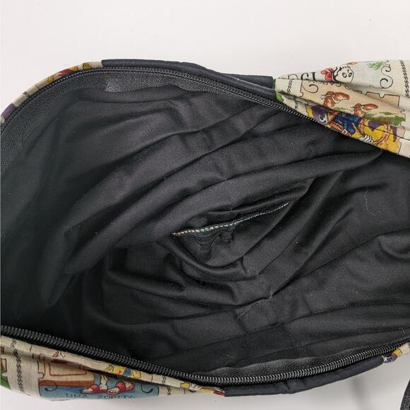 Day of Dead Bow Clutch Handmade Dia de los Muertes Purse Calacas Postage Stamp - Picture 7 of 12